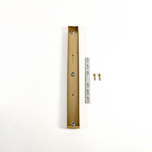 3-Light Gold Rectangular Ceiling Plate - Large