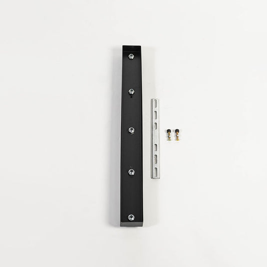 Ceiling plate shown on white background with mounting hardware highlighting slim metal profile screw points and compatibility with pendant lighting systems.