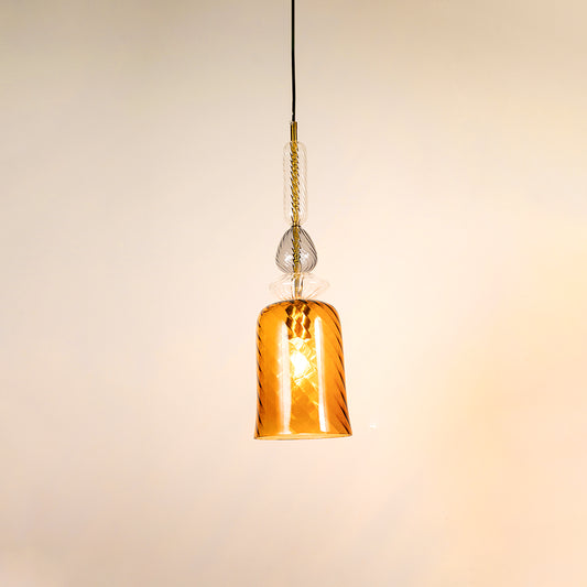 Amber Allure Pendant Light- Brown