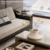 Arched Handle Ceramic Vase