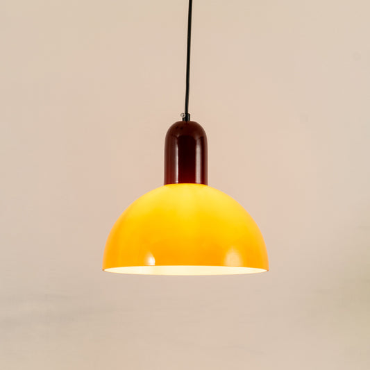 Modern burgundy and white pendant light for luxury dining room and stylish kitchen decor inspiration styling.