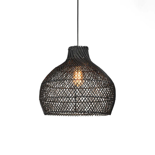 Bowl Rattan Hanging Lamp