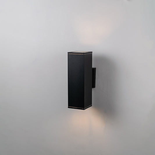 Box Outdoor Wall Light- Black