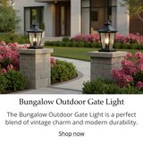Bungalow Outdoor Gate Light