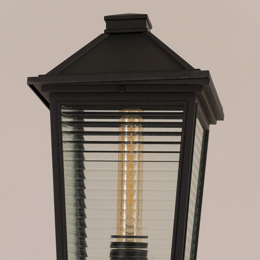 Carson Glass Outdoor Pole Light
