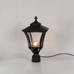 Chamber Outdoor Gate Light - Black