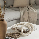 Coastal Farmhouse Bead Tassel Garland