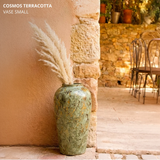 Cosmos Terracotta Vase Small