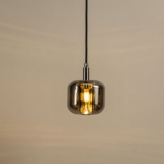 Cubie Globe Pendant Light - Smoky