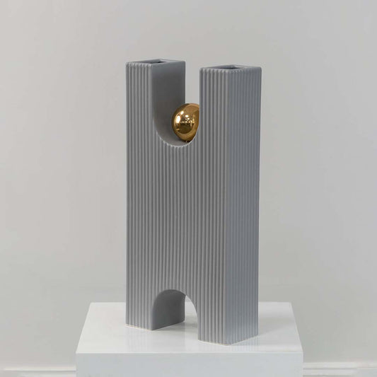 Darya Deco Vase - Grey