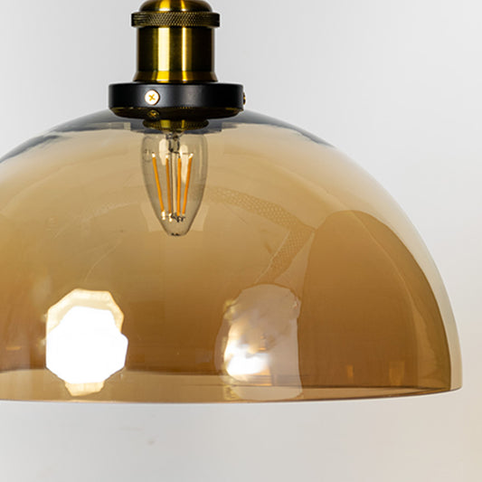 Dome Hanging Light - Amber