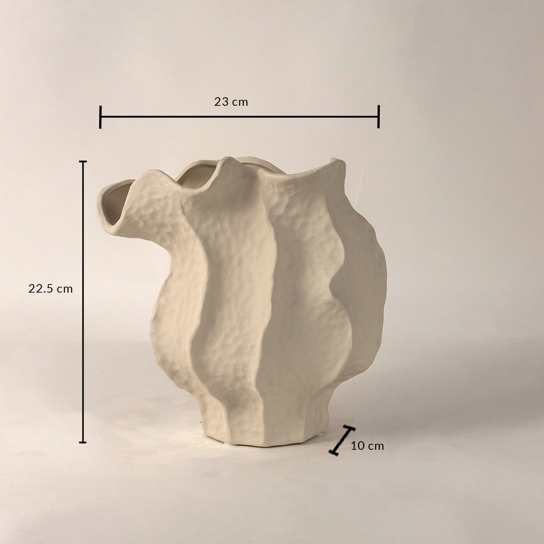Doof White Table Ceramic Vase
