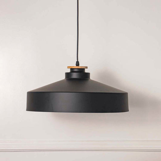 European Round Pendant Lamp - Black