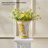 Arkle Decorative Ceramic Temple & Ginger Jar - Large