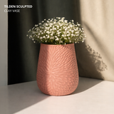 Tilden Sculpted Clay Vase