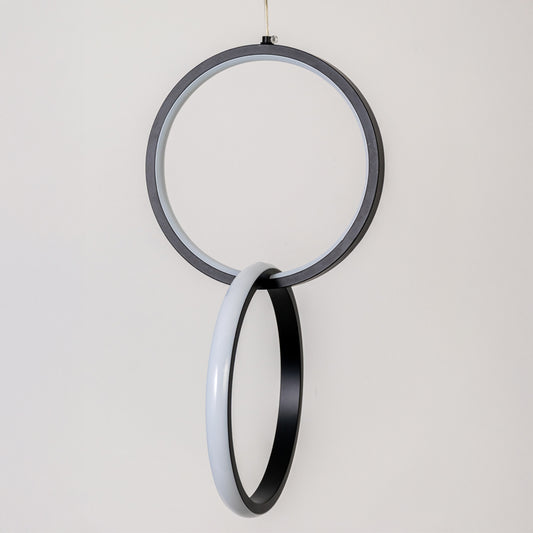 Hopf link LED Pendant Light - Black
