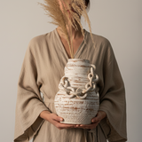 Horta Braided Terracotta Vase - Medium