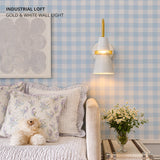 Industrial Loft Wall Sconce - White