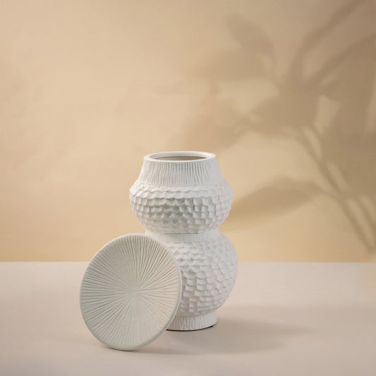 Kera White Ceramic Decorative Item