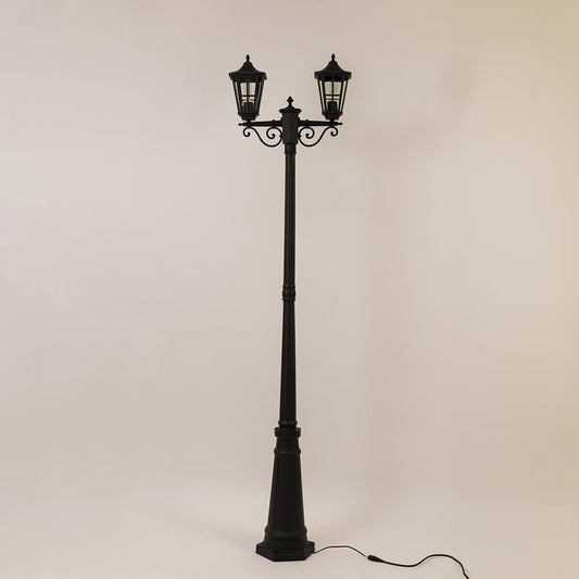 Kongzi Linear Outdoor Pole Lamp light off white background