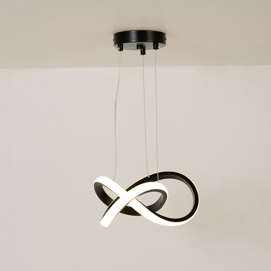 Loop Strip LED Chandelier - Black