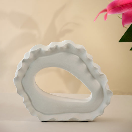 Loop White Ceramic Decorative Item