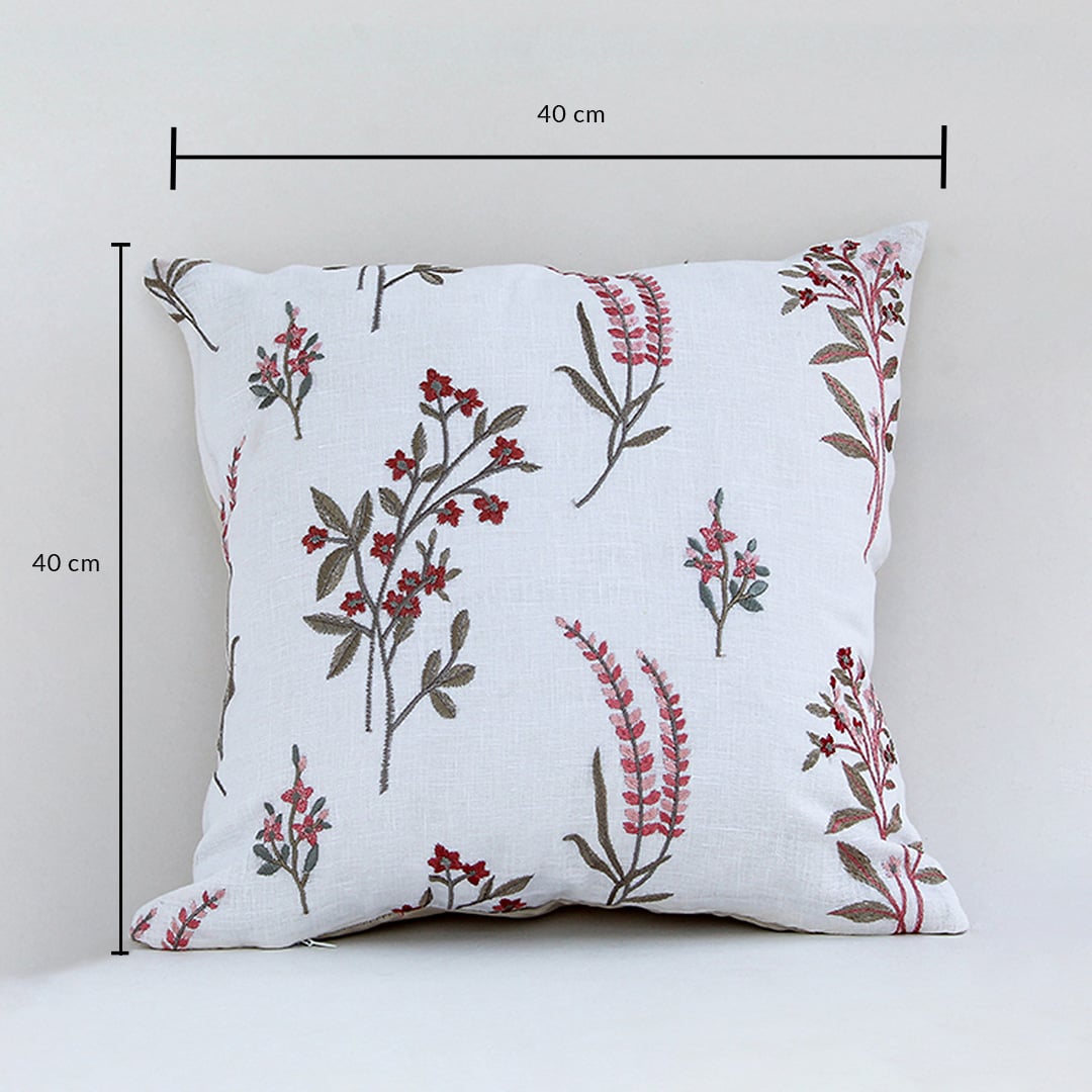 Square cushion cover measuring 40 x 40 cm suitable for sofa chair bed and living room decorative placement.