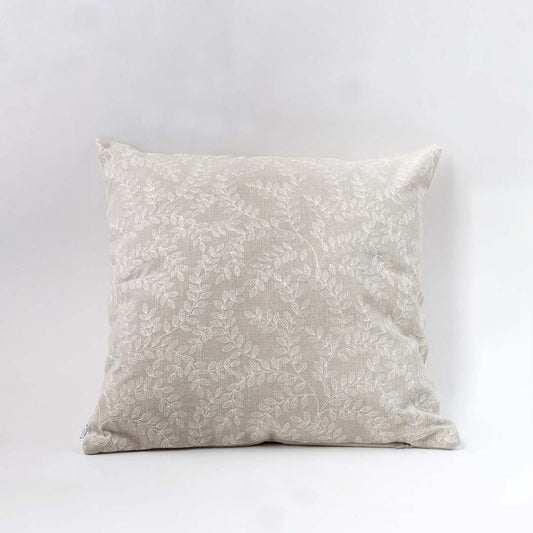 Mangata Gloss Embroidered Cotton Cushion Cover
