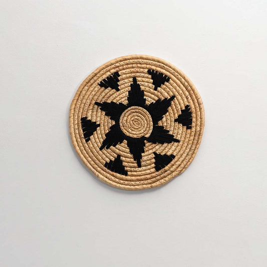 Midnight Dream - Handwoven Sabai Grass Wall Basket