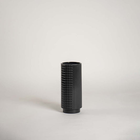 Nuru Ceramic Flower Vase - Black