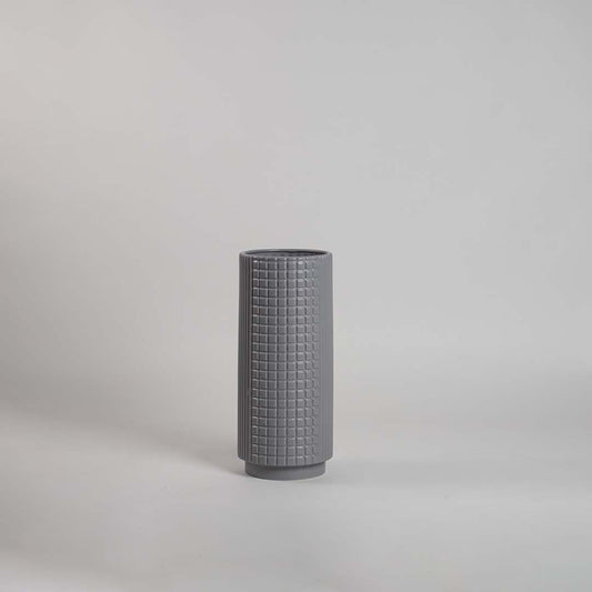 Nuru Ceramic Flower Vase - Grey