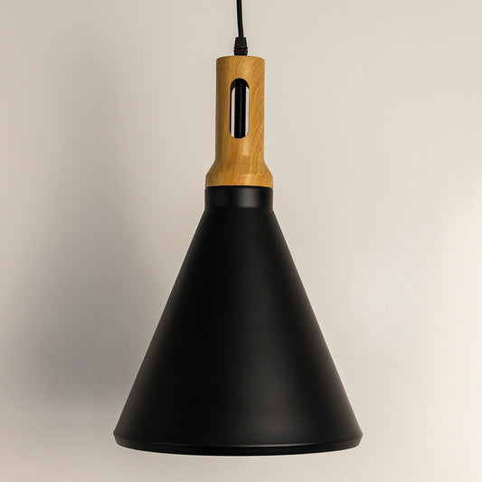 Alton Cone Pendant Light - Black