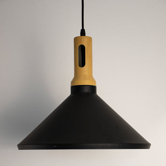 Arden Modern Wooden Pendant Light - Black