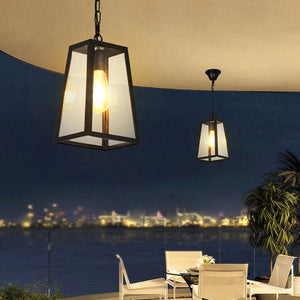 Onset Black Outdoor Hanging Light - Large