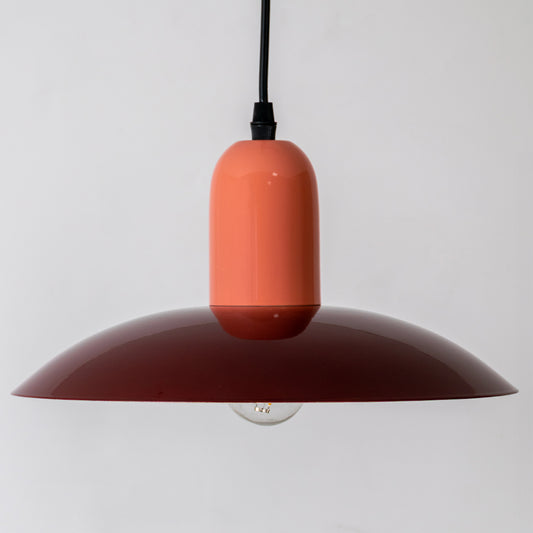 Ophelia Morandi UFO Pendant Light - Pink & Red