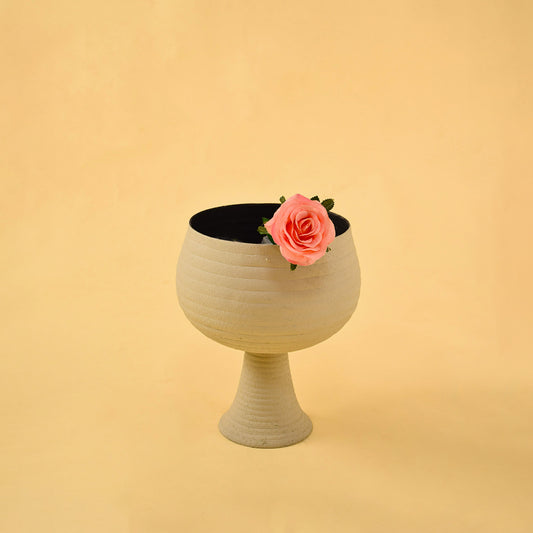 Opus Metal Vase Grey