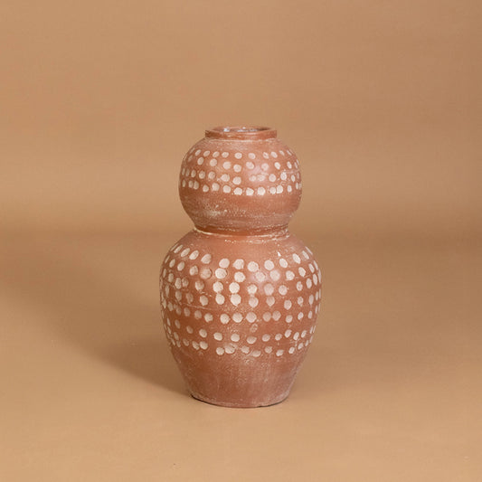Orava Terracotta Vase - Small
