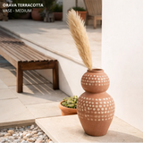 Orava Terracotta Vase - Medium