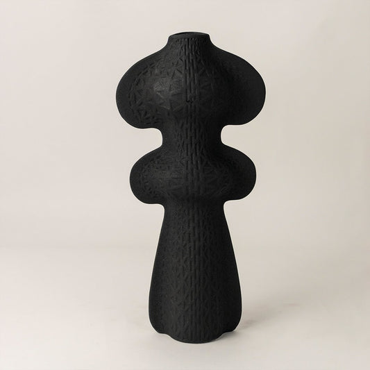 Kajari Ceramic Vase - Black