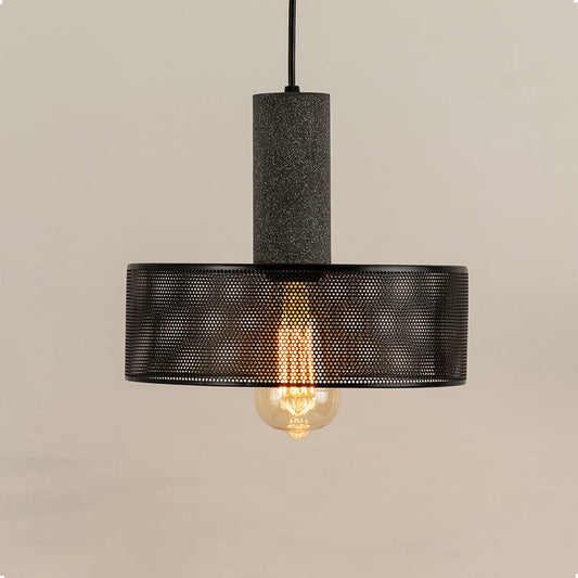 Arlo Halo Mesh pendant light photographed on white background emphasizing clean round design and fine mesh detailing.