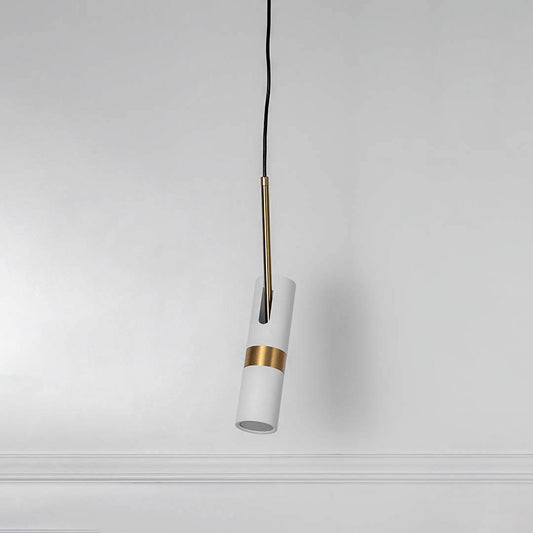 Rotating Spotlight Modern Pendant Light - White