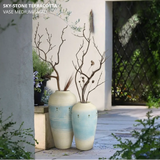 Sky-Stone Terracotta Vase Medium