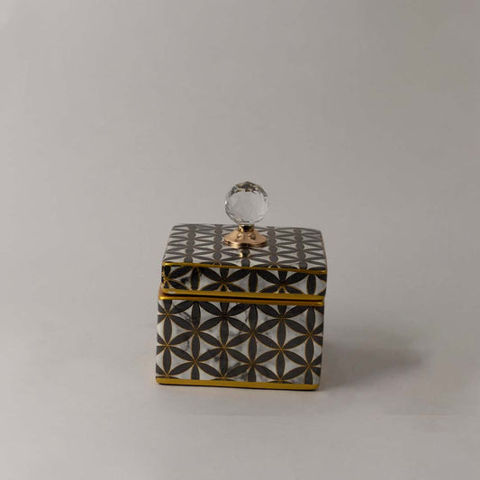 Square Ceramic Jar - Small