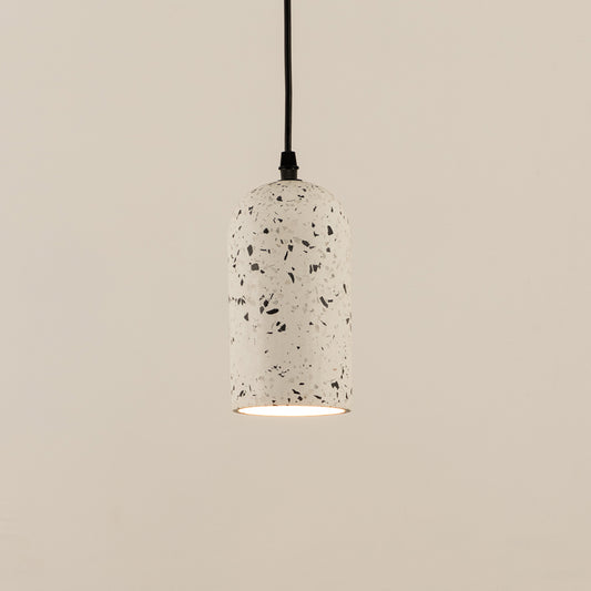 Terrazzo Cement Pendant Light -Black & White