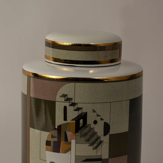 Vintage Ceramic Jar - Large