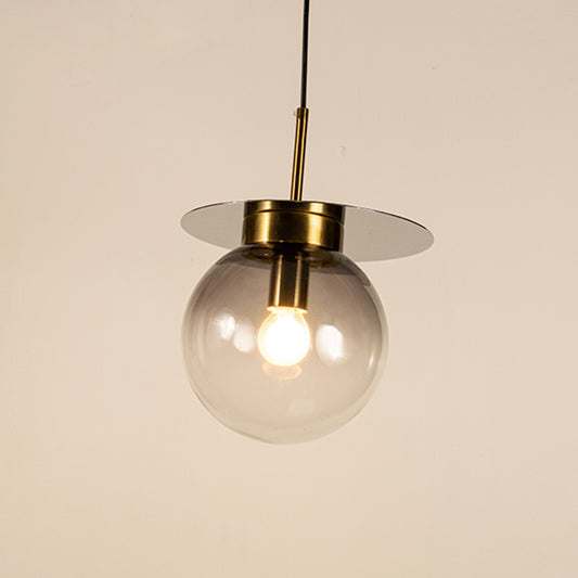 Visconte Glass Hanging Light - Black