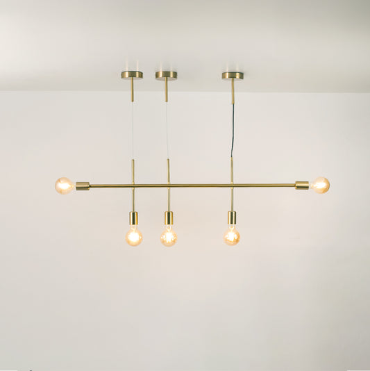Zeus 5-Light Chandelier - Gold