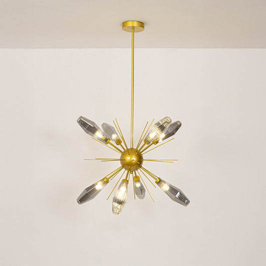 Aalto Starburst 8-Light Chandelier - Chrome