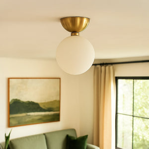 Aballs Semi Flush Mount Ceiling Light - Gold