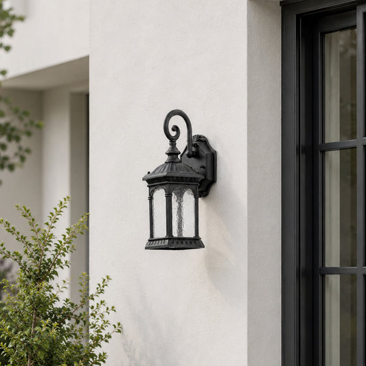 Affable Outdoor Wall Light - Black